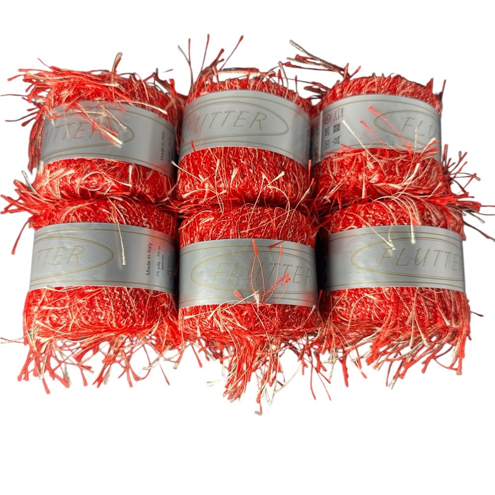 Flutter Yarn Crafting Ribbon Trim Specialty Thread lot of 6